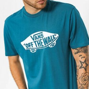 Vans Off the Wall blue t-shirt skateboard
